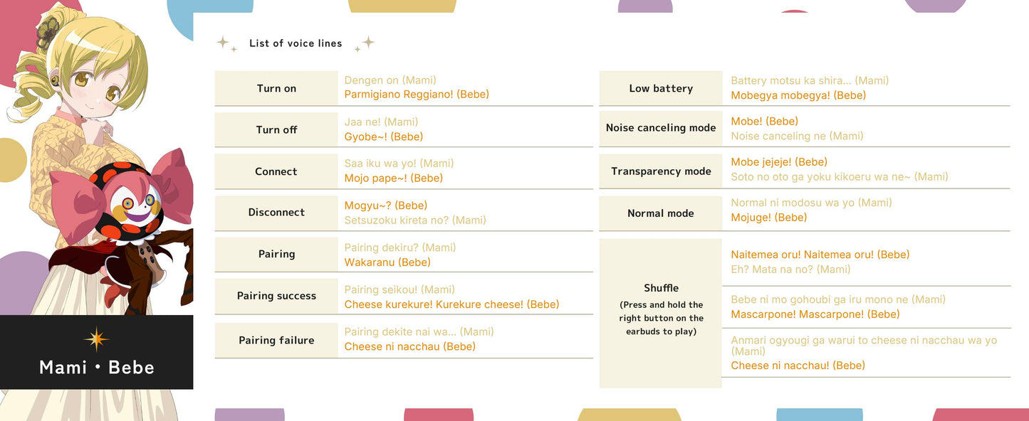 【Pre-order】AVIOT TE-V1R-MMM Madoka Magica Collaboration Wireless Earbuds | Shipping in late-February