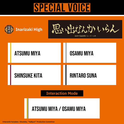 【Pre-order】AVIOT TE-Q3-HK Haikyu!! Collaboration Wireless Earbuds | Shipping in early-December