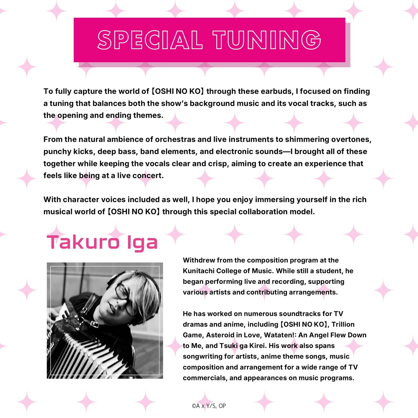 【Pre-order】AVIOT TE-V1R-ONK 【OSHI NO KO】 Collaboration Wireless Earbuds | Shipping in early-December