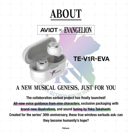 【Pre-order】AVIOT TE-V1R-EVA EVANGELION Collaboration Wireless Earbuds | Shipping from late October 2026 onwards
