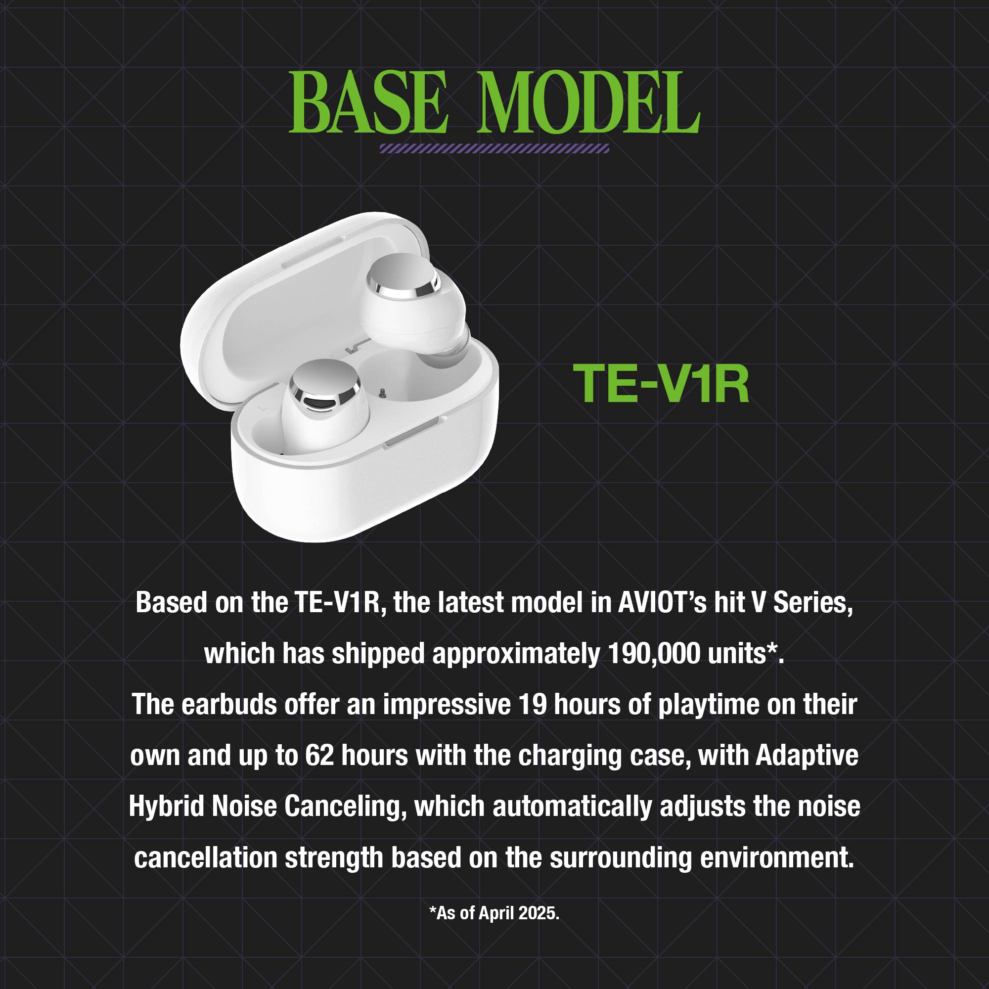 Pre-order】AVIOT TE-V1R-EVA EVANGELION Collaboration Wireless