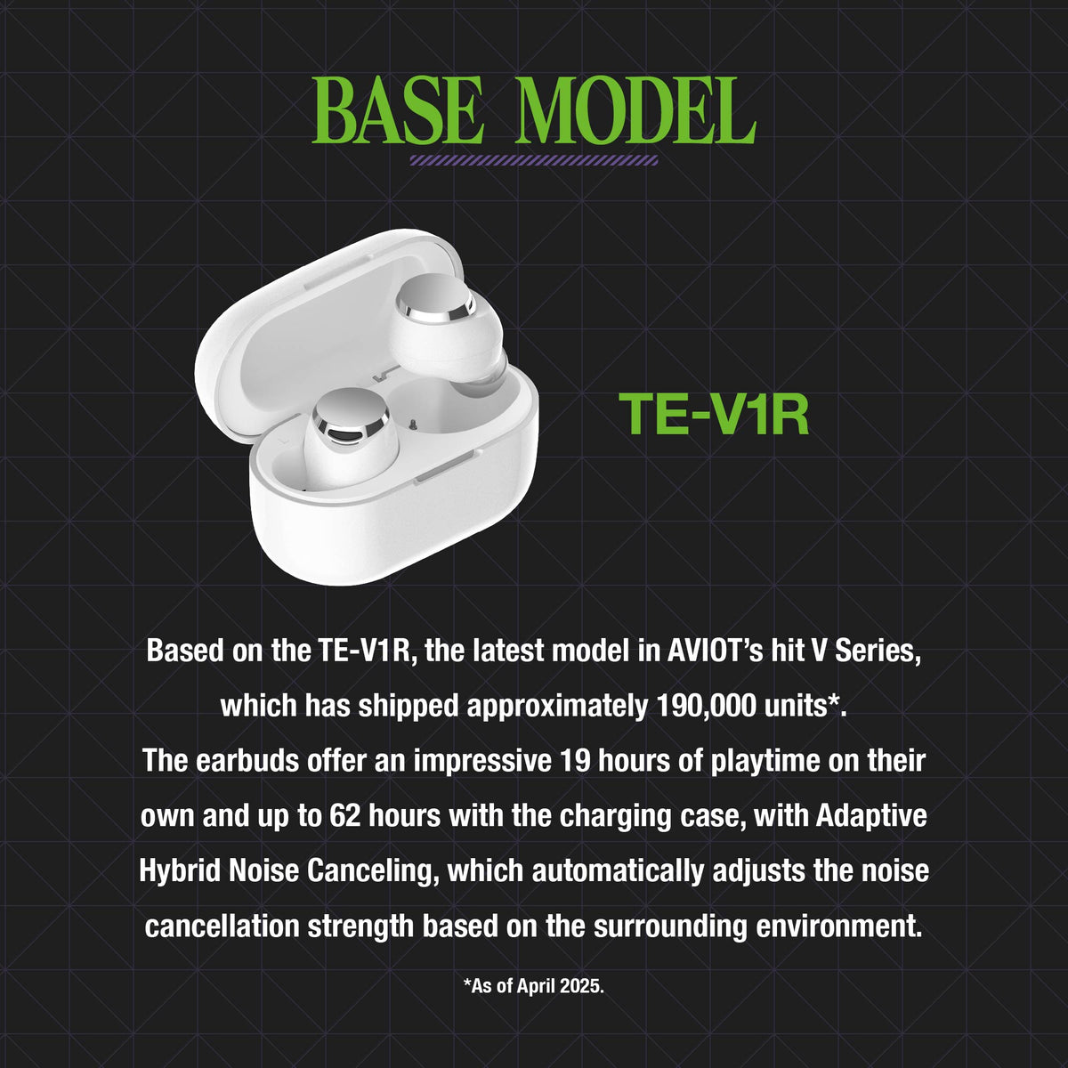 【Pre-order】AVIOT TE-V1R-EVA EVANGELION Collaboration Wireless Earbuds | Shipping from late October 2026 onwards