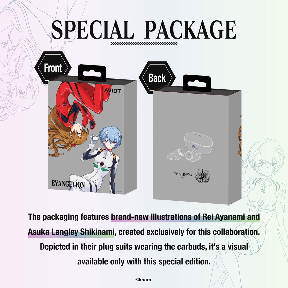 【Pre-order】AVIOT TE-V1R-EVA EVANGELION Collaboration Wireless Earbuds | Shipping from late October 2026 onwards