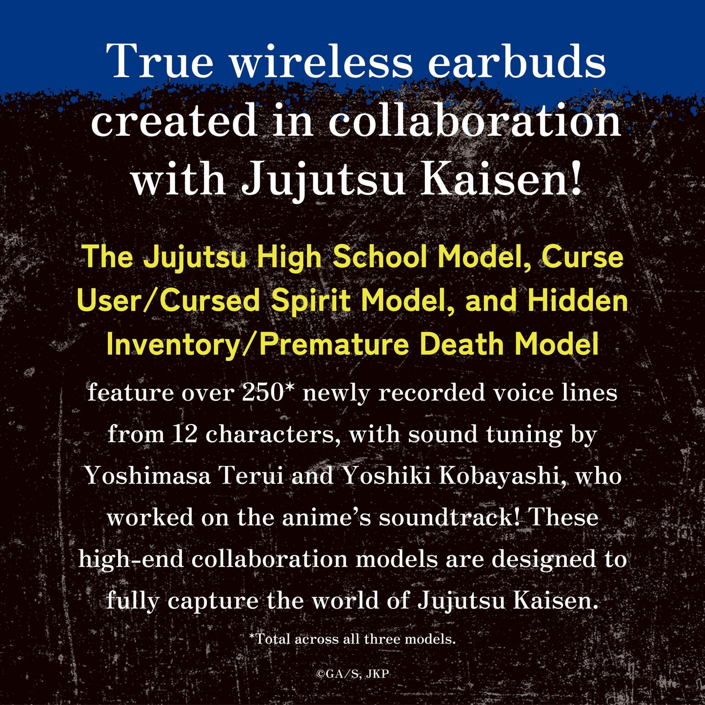 【Pre-order】AVIOT TE-V1R-JK JUJUTSU KAISEN Collaboration Wireless Earbuds | Shipping from late September 2026 onwards