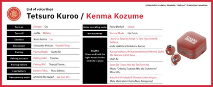 【Pre-order】AVIOT TE-Q3-HK Haikyu!! Collaboration Wireless Earbuds | Shipping in early-December