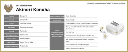 【Pre-order】AVIOT TE-Q3-HK Haikyu!! Collaboration Wireless Earbuds | Shipping in early-December