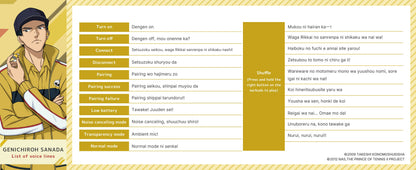 【Pre-order】AVIOT TE-V1R-TP The Prince of Tennis II Collaboration Wireless Earbuds | Shipping in early-December