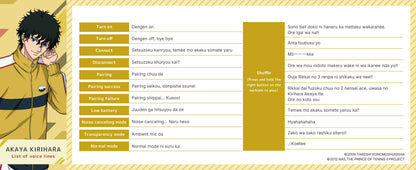 【Pre-order】AVIOT TE-V1R-TP The Prince of Tennis II Collaboration Wireless Earbuds | Shipping in early-December